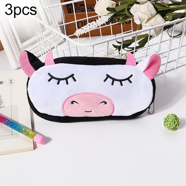 3pcs Children Cute Animal Plush Pencil Bag Stationery Storage Bag My Store