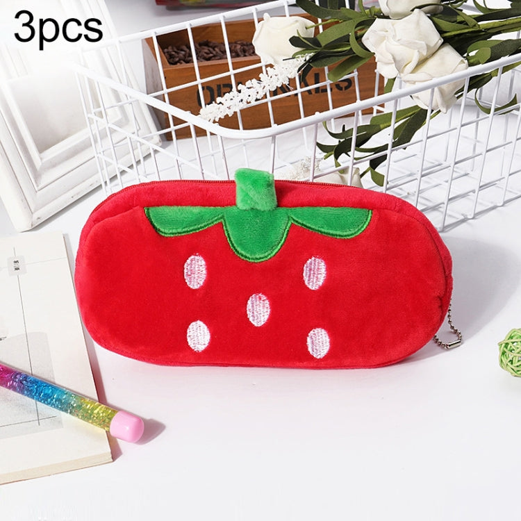 3pcs Children Cute Animal Plush Pencil Bag Stationery Storage Bag My Store