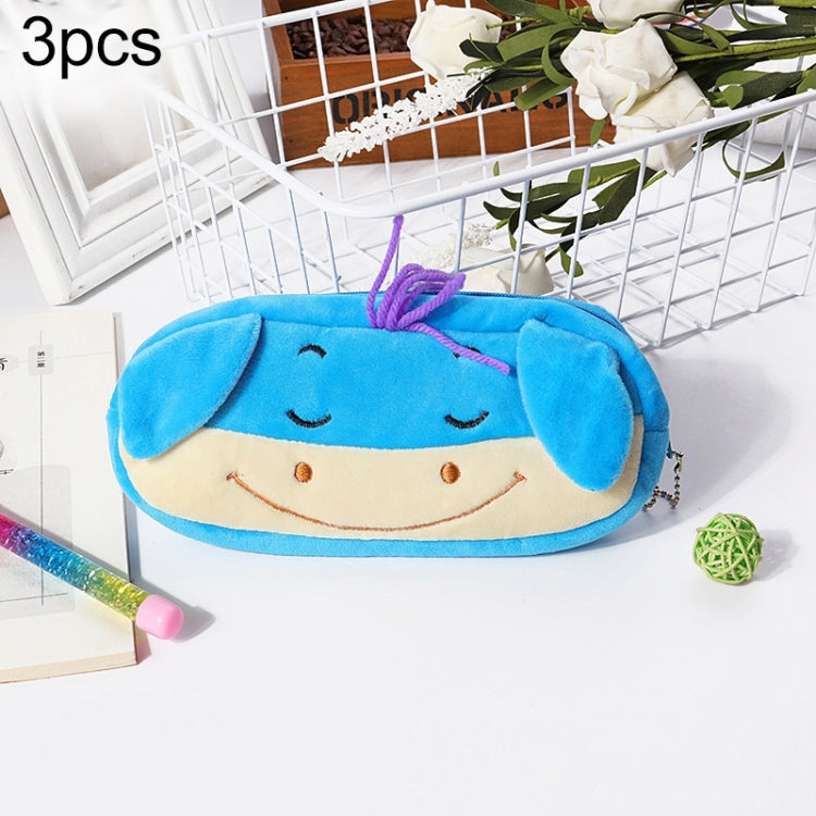 3pcs Children Cute Animal Plush Pencil Bag Stationery Storage Bag My Store