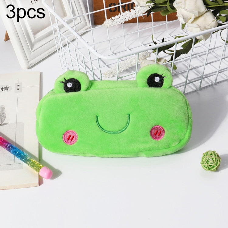 3pcs Children Cute Animal Plush Pencil Bag Stationery Storage Bag My Store