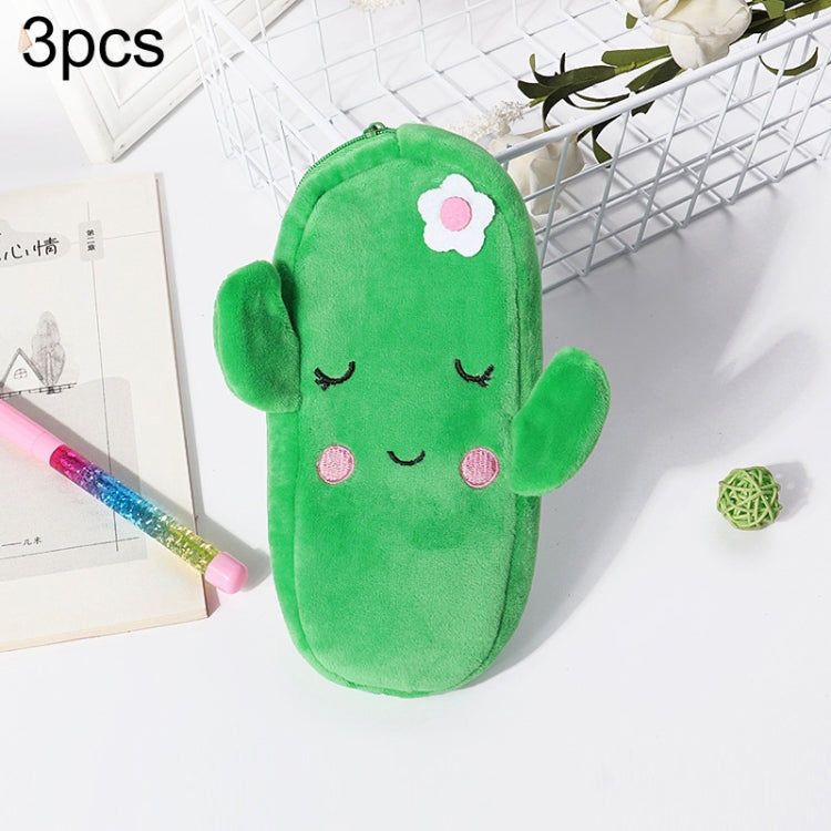 3pcs Children Cute Animal Plush Pencil Bag Stationery Storage Bag My Store