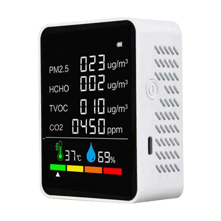 ZN-2COWT 6 In 1 PM2.5 Infrared Sensor CO2 Formaldehyde TVOC Temperature Humidity Detector