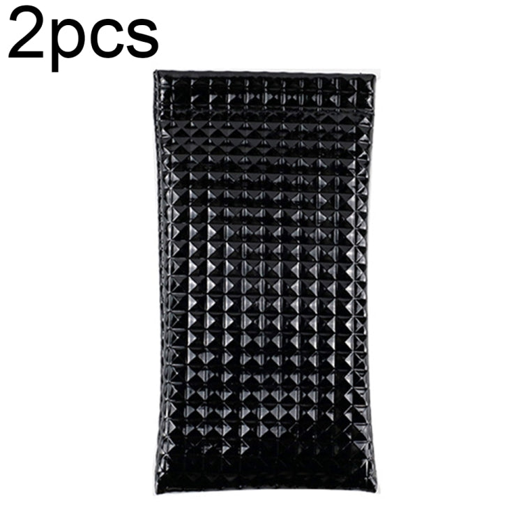 D8649-240 2pcs PU Leather Bullet Portable Waterproof Glasses Storage Bag Reluova