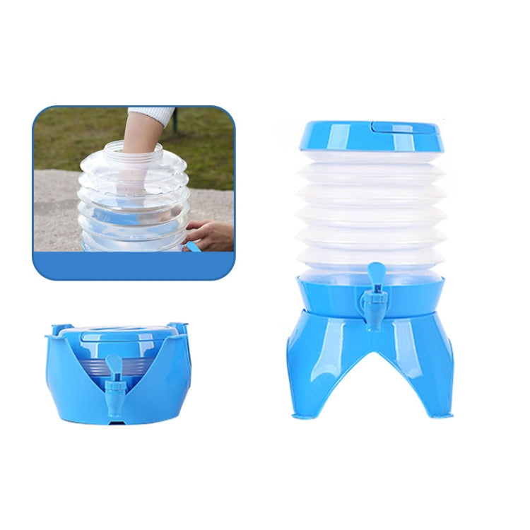 Outdoor Camping Portable Car Retractable Folding Bucket With Faucet, Capacity: Reluova