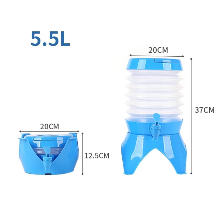 Outdoor Camping Portable Car Retractable Folding Bucket With Faucet, Capacity: Reluova