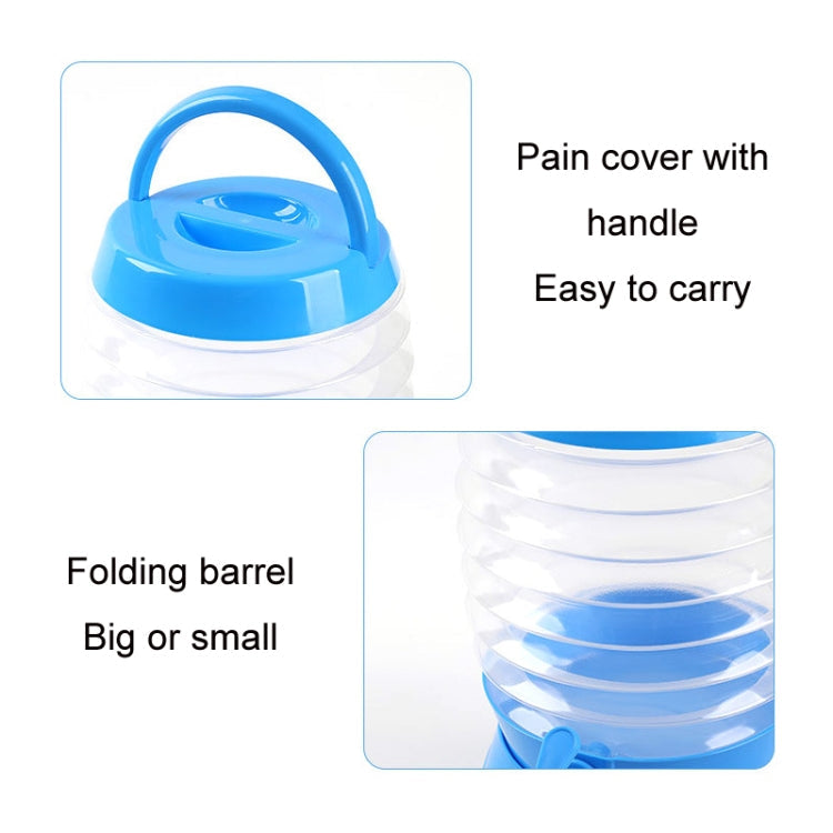 Outdoor Camping Portable Car Retractable Folding Bucket With Faucet, Capacity: Reluova