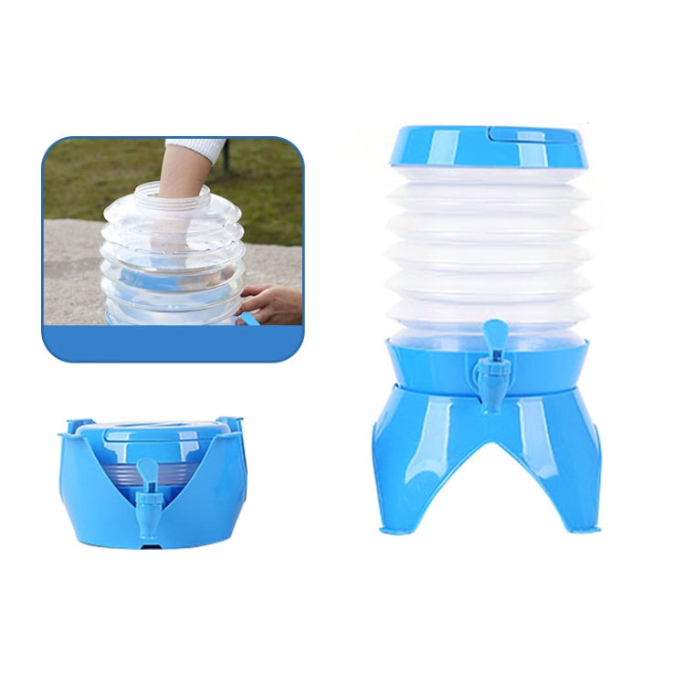 Outdoor Camping Portable Car Retractable Folding Bucket With Faucet, Capacity: Reluova