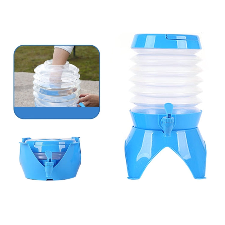 Outdoor Camping Portable Car Retractable Folding Bucket With Faucet, Capacity: Reluova