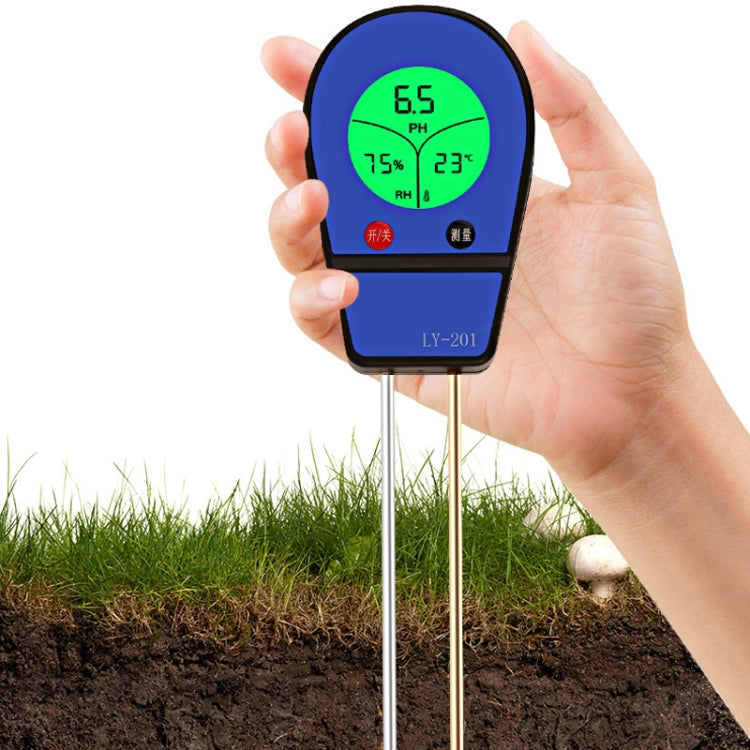 LY201 Soil PH Testing Instrument Moisture and Humidity Tester Gardening Planting Thermometer