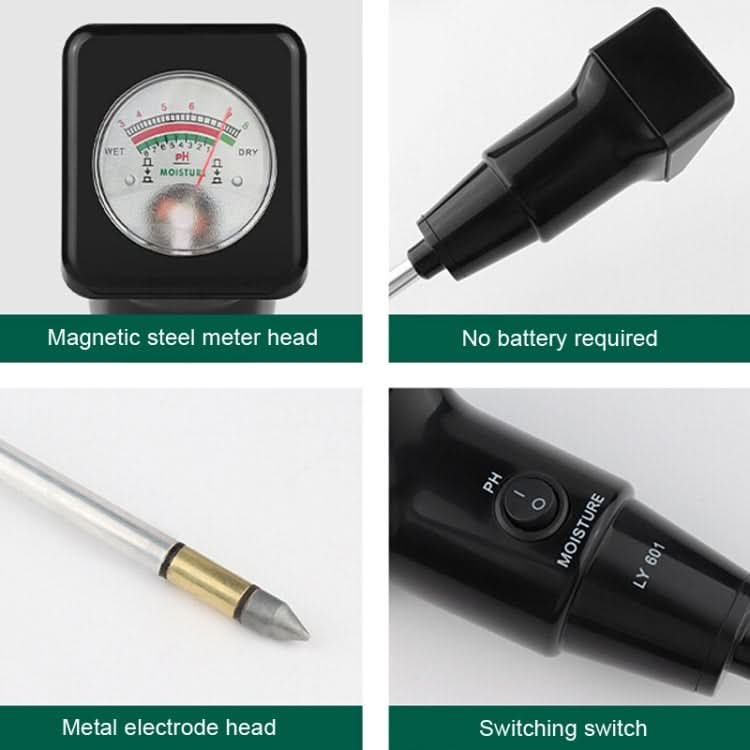 LY601 Soil Detector Greenhouse Planting Soil PH Hygrometer Reluova