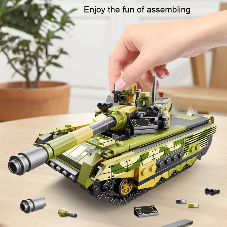 CAYI Tank Model Assembled Puzzle Building Blocks Children Toys