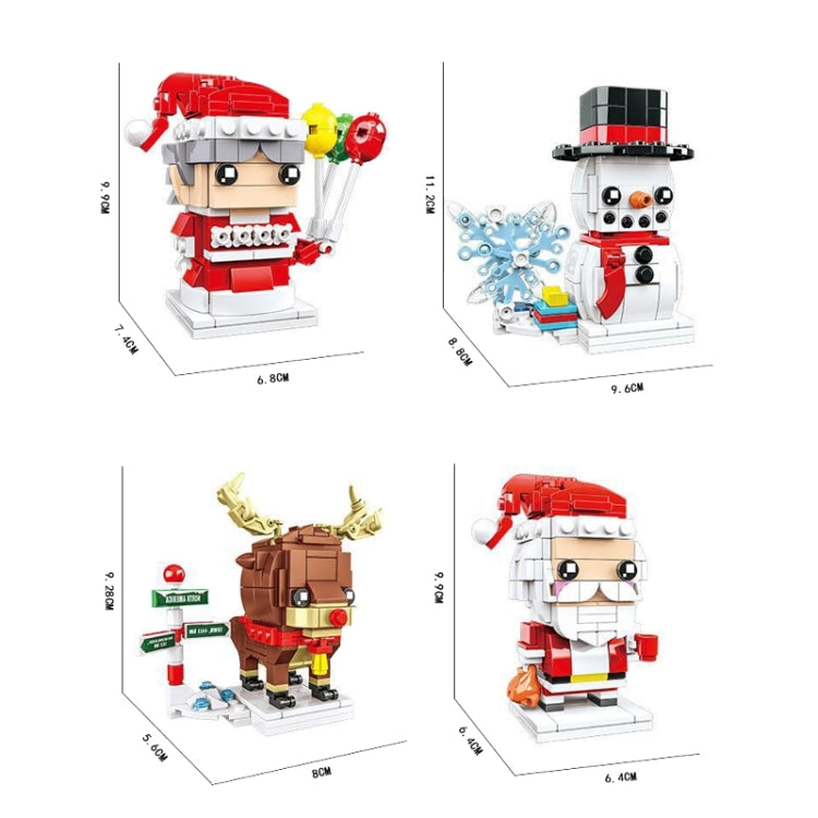 Christmas Theme Building Blocks Small Particles Puzzle Toy