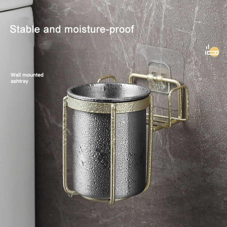 Stainless Steel Wall-mounted Ashtray Bathroom Multifunctional Ashtray Without Punching My Store