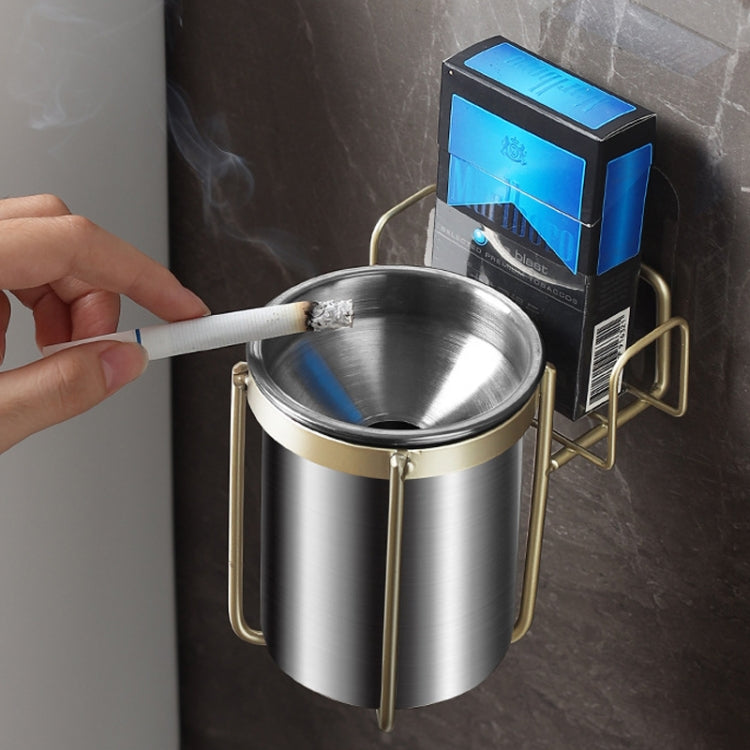 Stainless Steel Wall-mounted Ashtray Bathroom Multifunctional Ashtray Without Punching My Store