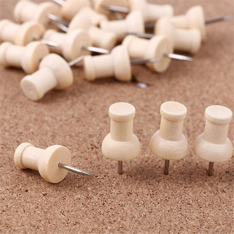 Wooden Log Thumbtack Set Sticky Note Fixed Tack, Specification: Square Box