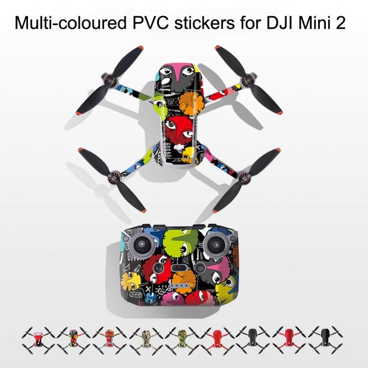 Sunnylife MM2-TZ452 For DJI Mini 2 Waterproof PVC Drone Body + Arm + Remote Control Decorative Protective Stickers Set My Store