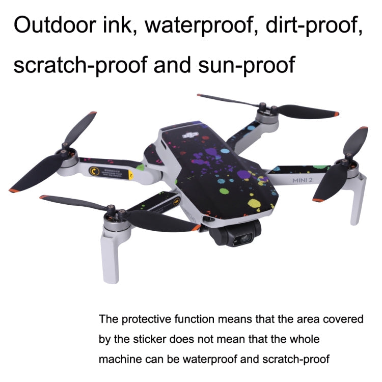 Sunnylife MM2-TZ452 For DJI Mini 2 Waterproof PVC Drone Body + Arm + Remote Control Decorative Protective Stickers Set My Store