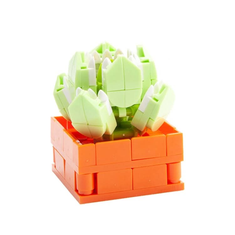 CAYI Potted Plant Building Blocks Office Decoration Small Particles Assembly Puzzle Toys Reluova