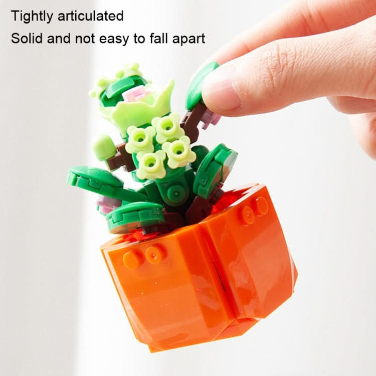 CAYI Potted Plant Building Blocks Office Decoration Small Particles Assembly Puzzle Toys Reluova