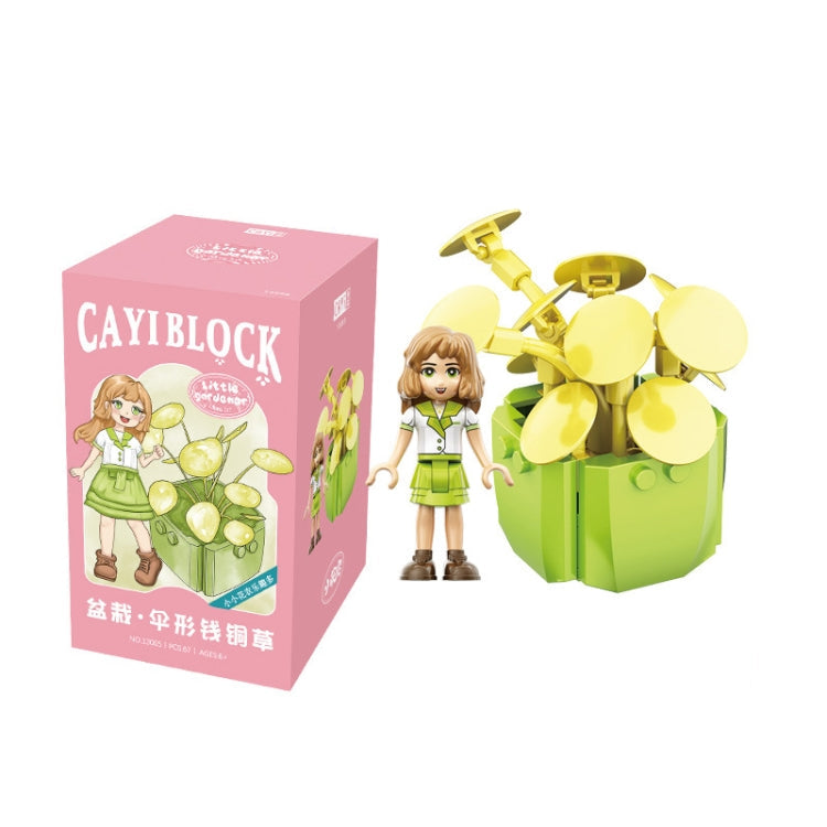 CAYI Succulent Potted Plant Small Particle Puzzle Building Block Toy