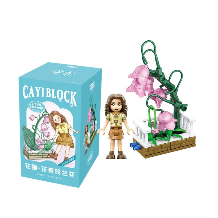 CAYI Flower Garden Bouquet Small Particle Puzzle Building Block Toy Reluova