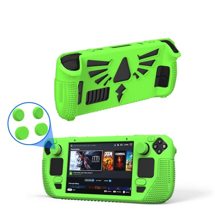 For Steam Deck V V4-1 Silicone Non-slip Protective Case for Pocket Consoles with Holder Function Reluova