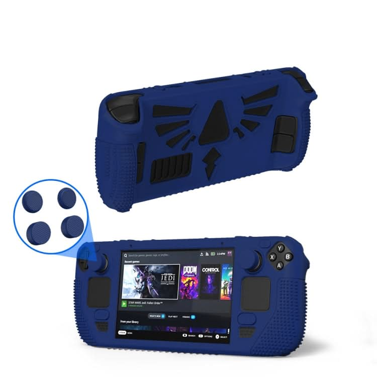 For Steam Deck V V4-1 Silicone Non-slip Protective Case for Pocket Consoles with Holder Function Reluova