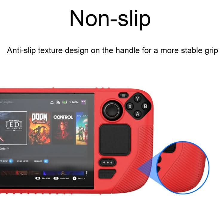 For Steam Deck V3 Non-slip Silicone Protective Case for Pocket Consoles Reluova