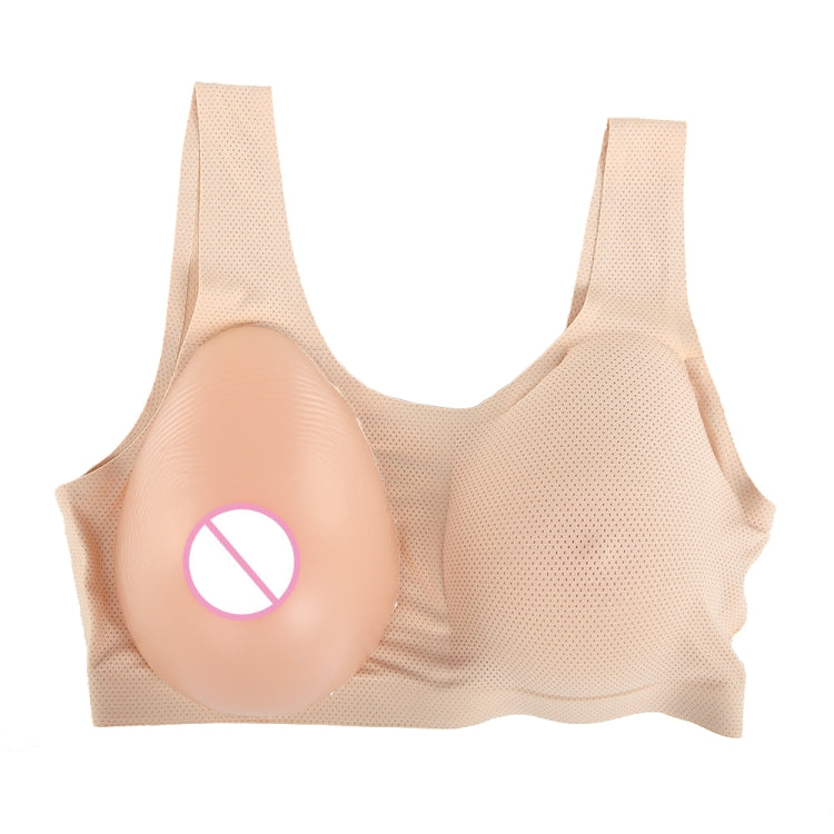 CD Crossdressing Silicone Fake Breast Vest Underwear