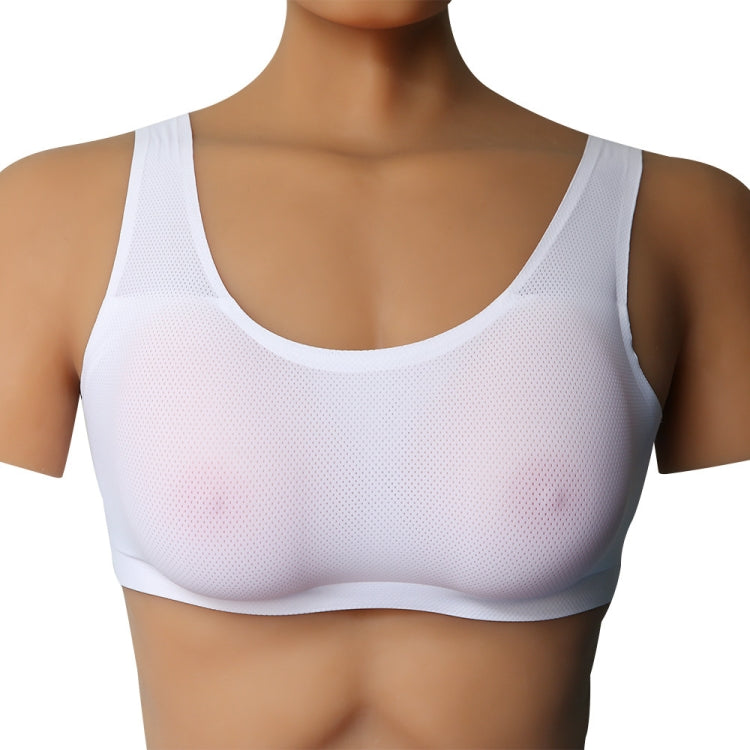 CD Crossdressing Silicone Fake Breast Vest Underwear