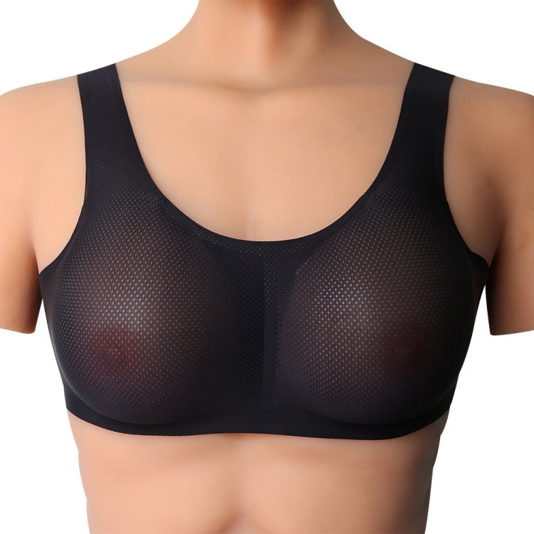 CD Crossdressing Silicone Fake Breast Vest Underwear