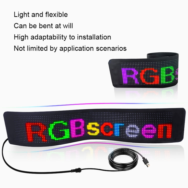 Car LED Flexible Display Cell Phone APP Control Bluetooth Connection