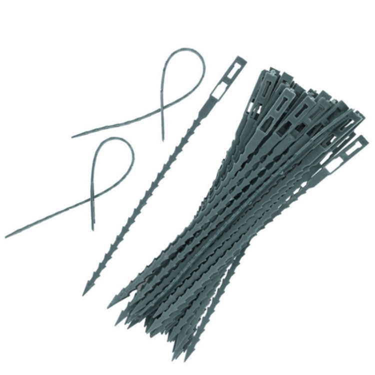 Multi-Purpose Garden Plants Fishbone Cable Ties, Length: 23cm/50pcs My Store