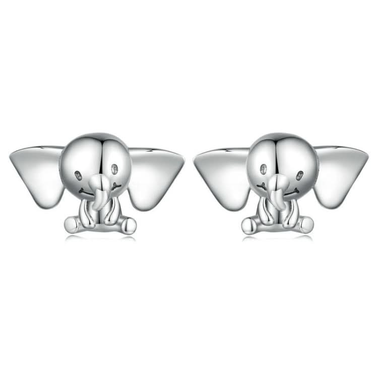 S925 Sterling Silver Elephant Cute Animal Stud Earrings Reluova