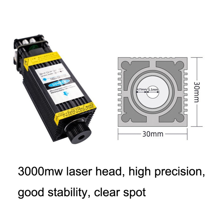 DAJA J3 For D2 / D3 Small Laser Carving Machine Blu-ray Laser Head, Spec: Reluova