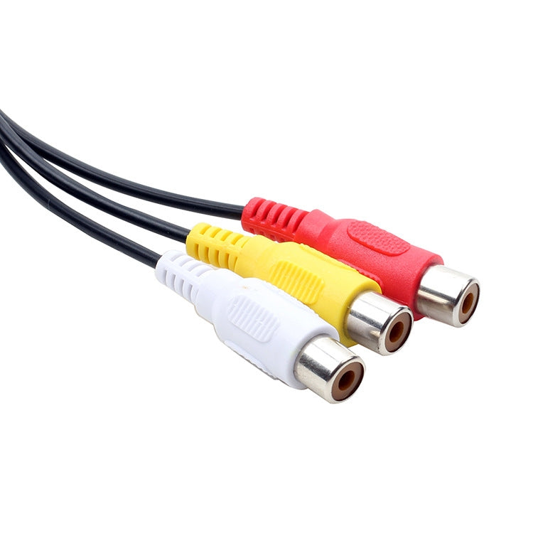 USB to 3 RCA Bus 1 Male 3 Female AV Audio Cable