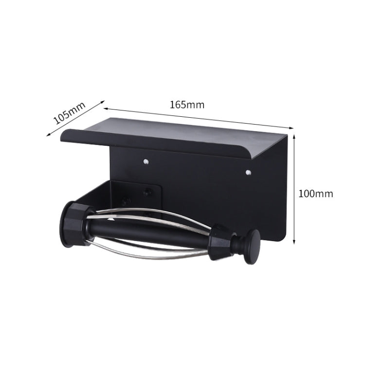 Stainless Steel Damping Paper Towel Holder Punch-free Roll Paper Storage Rack Reluova