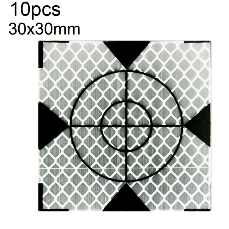 FP001 Diamond Tunnel Mapping Reflective Sticker Monitoring Measurement Point Sticker, Size: 60x60mm