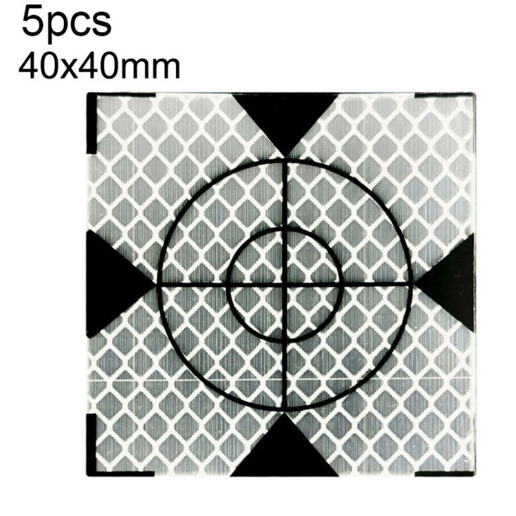 FP001 Diamond Tunnel Mapping Reflective Sticker Monitoring Measurement Point Sticker, Size: 60x60mm