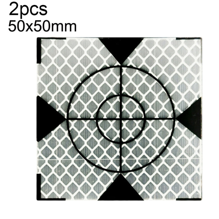 FP001 Diamond Tunnel Mapping Reflective Sticker Monitoring Measurement Point Sticker, Size: 60x60mm