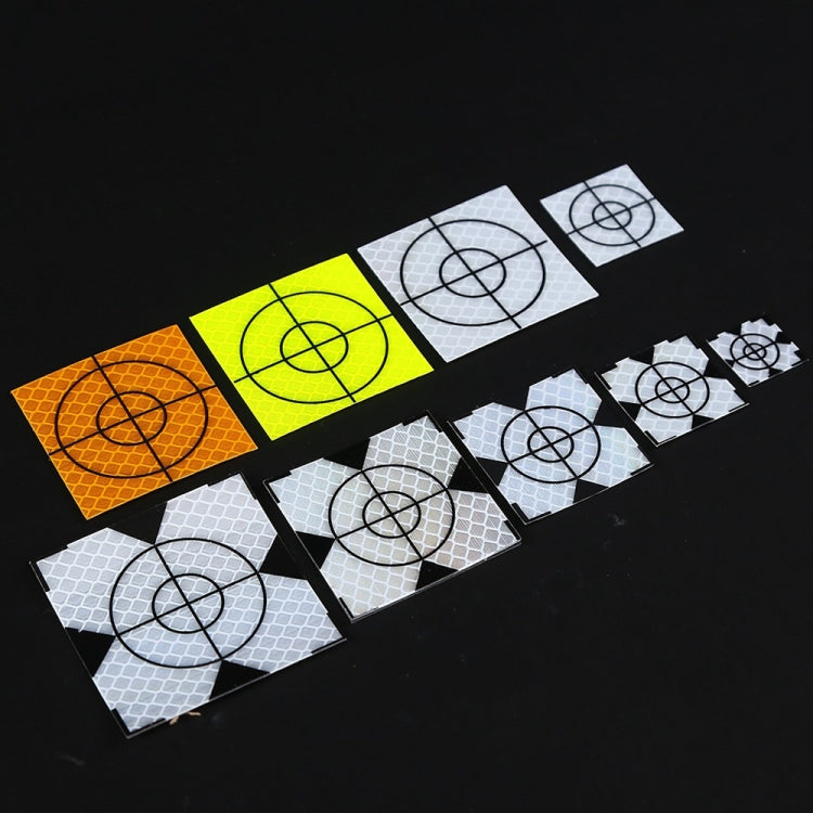 FP001 Diamond Tunnel Mapping Reflective Sticker Monitoring Measurement Point Sticker, Size: 60x60mm