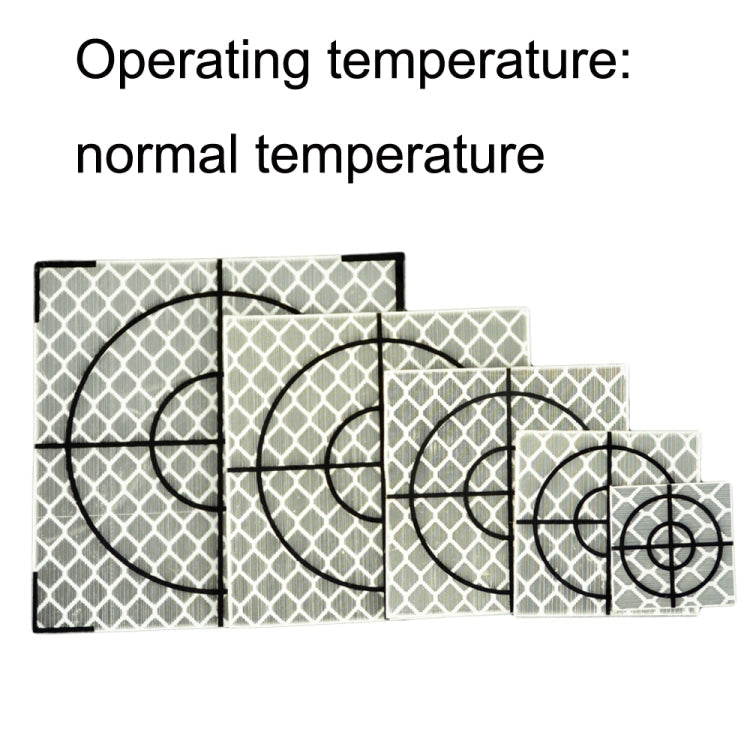 FP001 Diamond Tunnel Mapping Reflective Sticker Monitoring Measurement Point Sticker, Size: 60x60mm