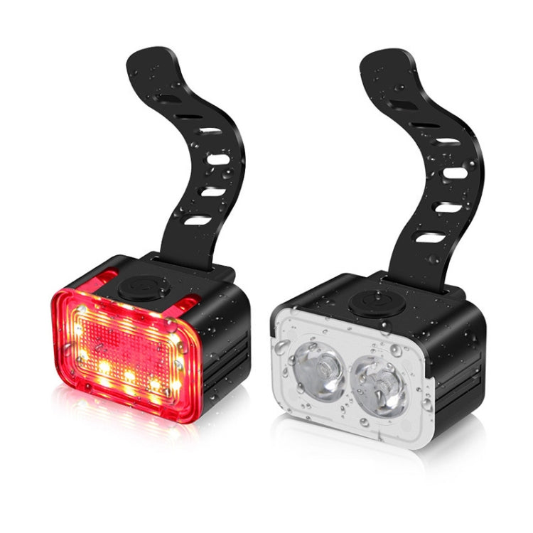 Bicycle Light USB Charging Outdoor LED Riding Lamp Set, Style: Reluova