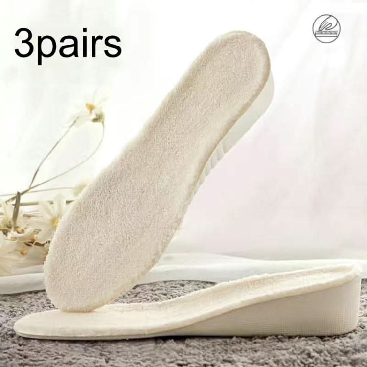 3pairs Winter Velvet Insoles Warm Inner Height Increase Insoles, Series 2 Reluova