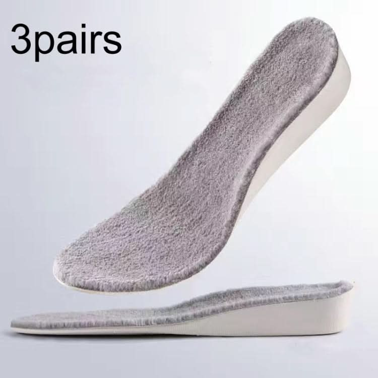 3pairs Winter Velvet Insoles Warm Inner Height Increase Insoles, Series 3 Reluova