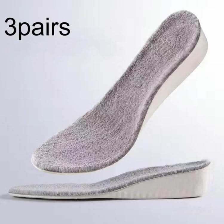 3pairs Winter Velvet Insoles Warm Inner Height Increase Insoles, Series 3 Reluova