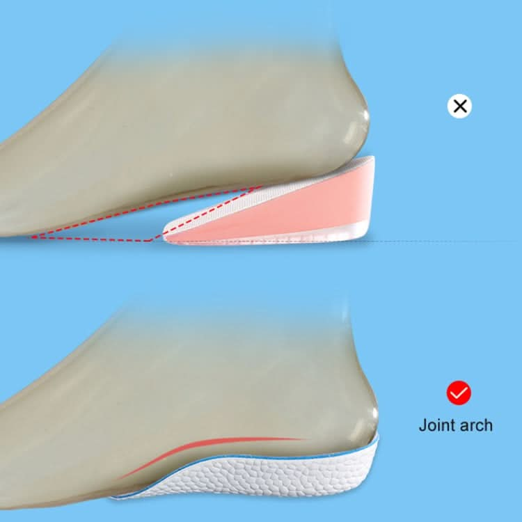 3pairs Boost Half Height Increase Shoe Insoles For Men Women,Spec: Reluova