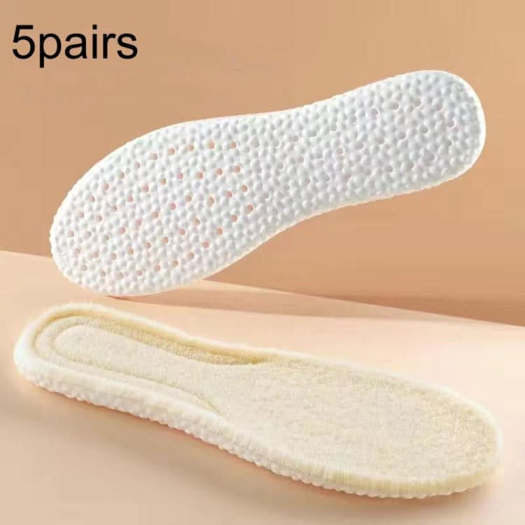 5pairs  Highly Elastic Boost Particles Warm Insoles Plush Insoles-Reluova