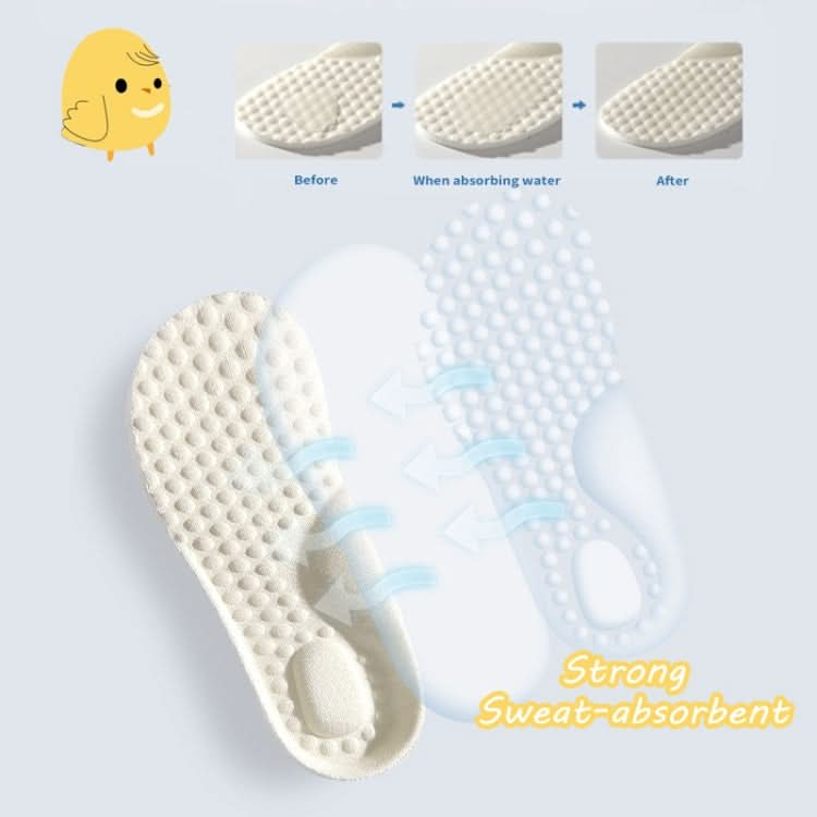 6pairs Children Foam Insoles Soft Breathable Cuttable Sports Insoles-Reluova