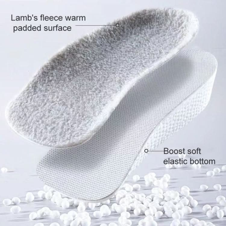 Cashmere Boost Height Increased  Half Insoles Warm Insoles Reluova